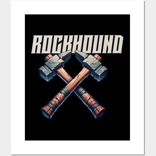 Rockhound - Double Rock hammers - Rock Hunter Posters and Art